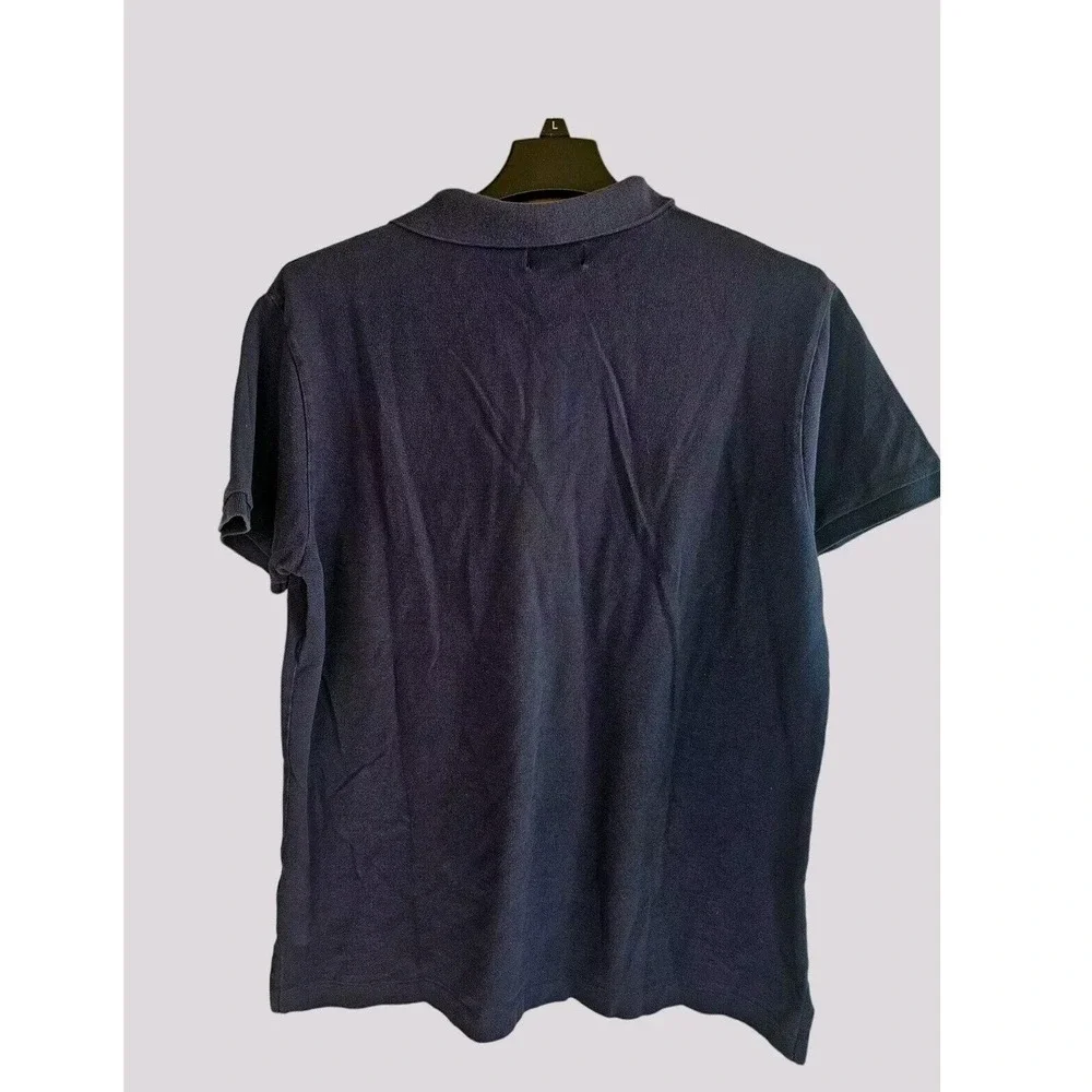 Polo Jeans Co. Ralph Lauren Men's 2XL Collared Shirt US Flag Logo‎ Blue